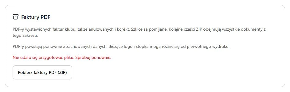 Niepotwierdzony odczyt — bez częściowego pliku i bez informacji technicznych bazy.