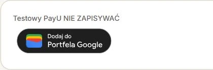 Przycisk karty Google Wallet w pilotażu Akademii AR