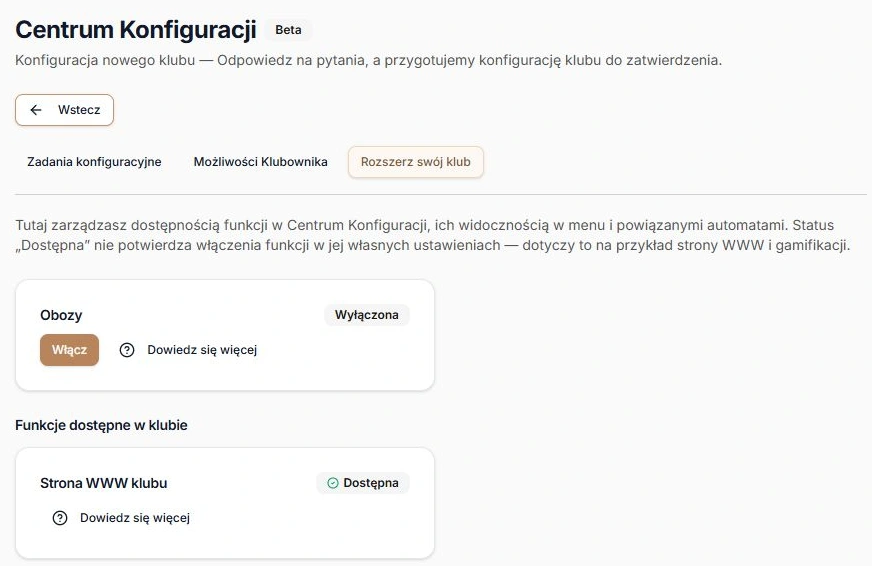 Przykładowe stany po poprawnym odczycie listy