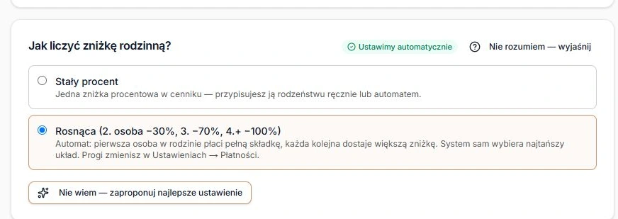 Wybór modelu rosnącego zamiast stałego procentu