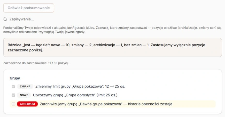 Oczekiwanie na potwierdzenie bez przedwczesnej zmiany licznika