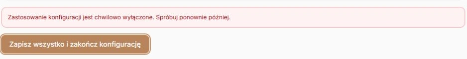 Czasowo wyłączone zatwierdzanie przy dostępnym podsumowaniu