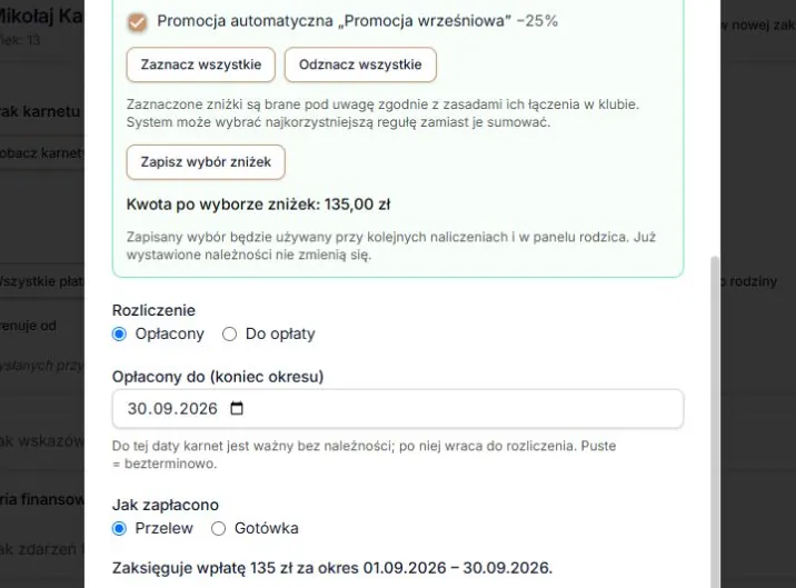 Historyczny miesiąc — wrześniowa promocja i zgodna kwota wpłaty