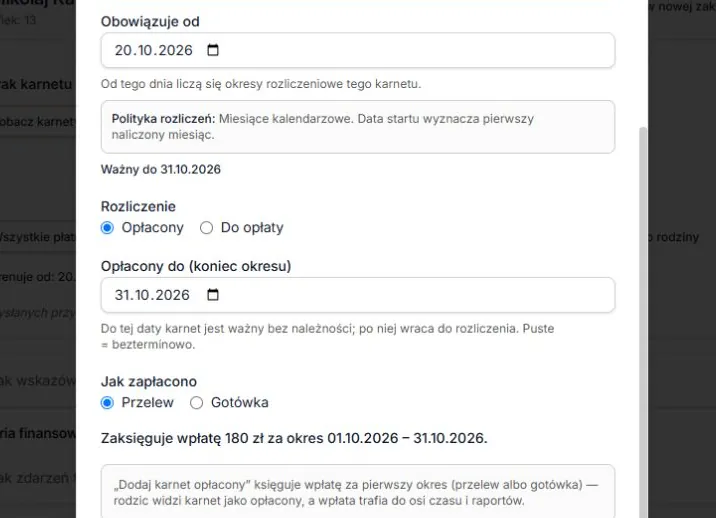 Pusty grafik — pełne 180 zł zamiast przypadkowego zwolnienia