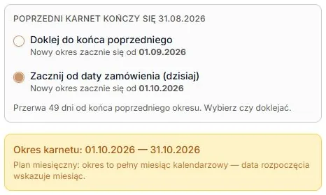 Nowy miesiąc kalendarzowy — 1–31 października