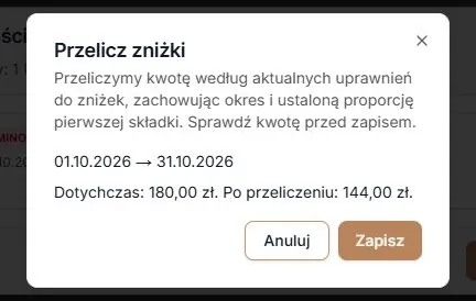Nowa wycena wymaga osobnego zatwierdzenia