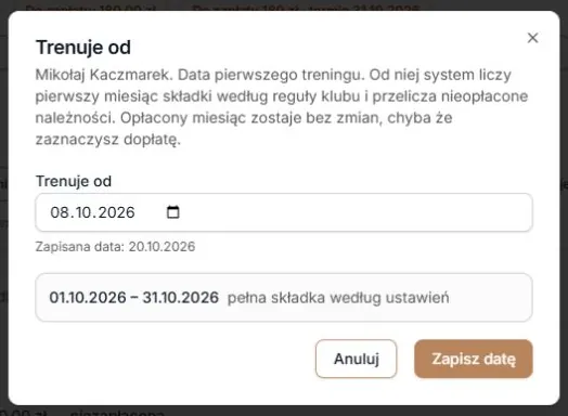 Okres rozliczany pełną składką