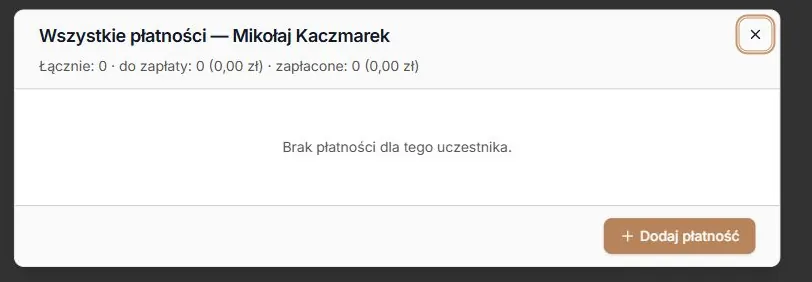 Poprawnie odczytana pusta historia