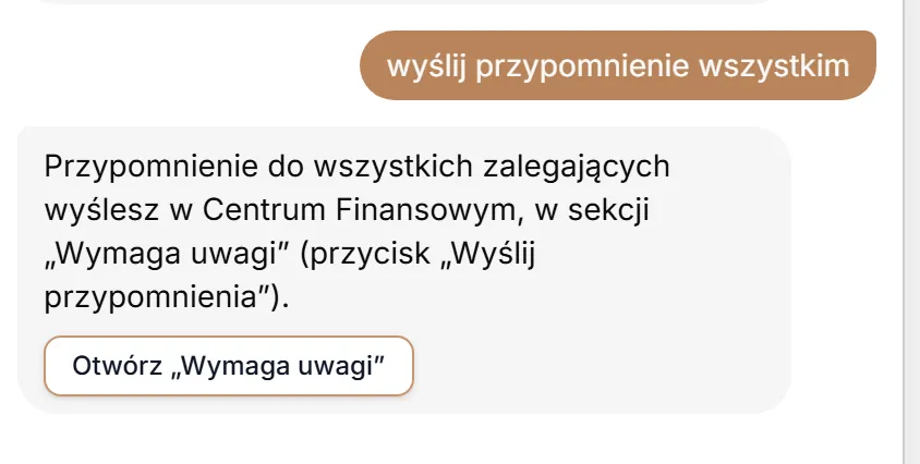 Odpowiedź na „wyślij przypomnienie wszystkim”