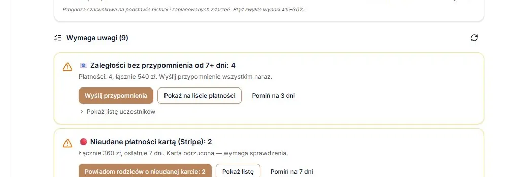 Pozycja „Zaległości bez przypomnienia”