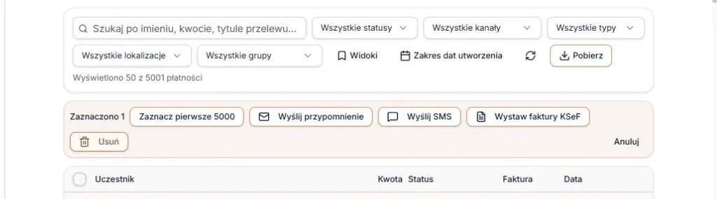 Przy wyniku ponad 5000 przycisk jasno podaje limit