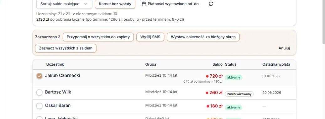 Dwie osoby wybrane osobnymi polami