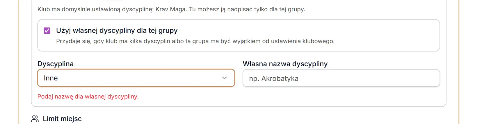 Edycja — własna nazwa dyscypliny