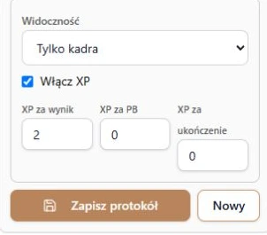 Widoczność, stawki XP i osobny zapis całego protokołu