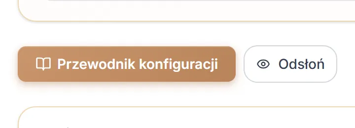Lista „Uruchom klub” po ukryciu