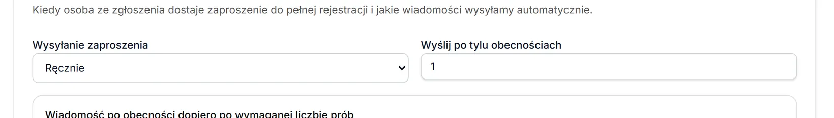 Zaproszenia wysyłane ręcznie