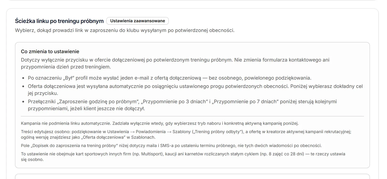 Ścieżka linku — opis