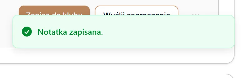 Notatka zapisana