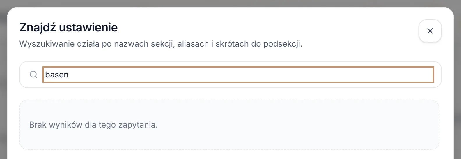 Wyszukiwanie bez wyników