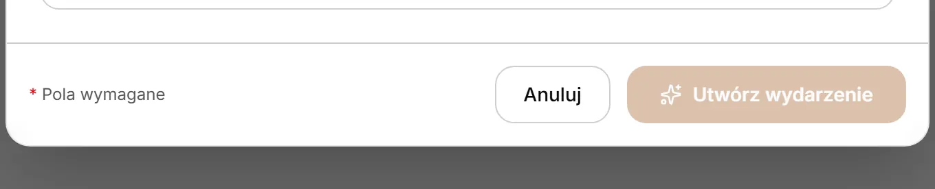 Przyciski na dole okna — brak nazwy