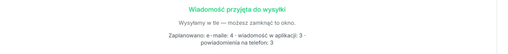 Wysłano bez SMS-ów
