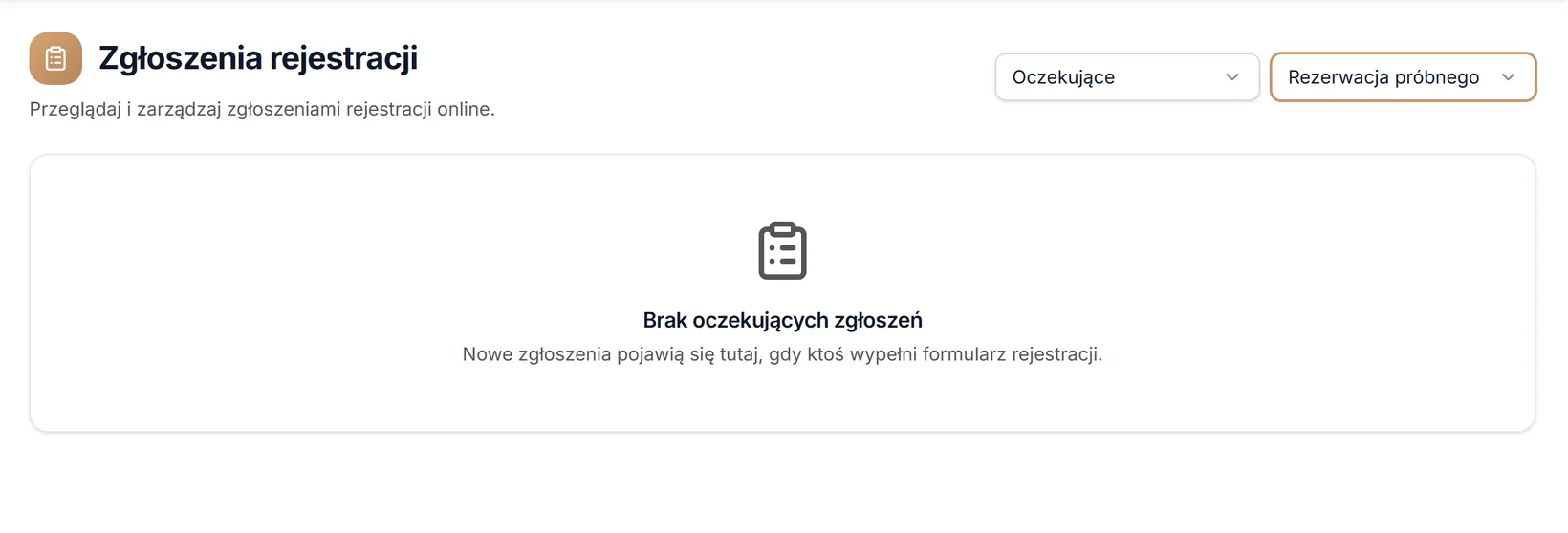 Kanał bez oczekujących zgłoszeń